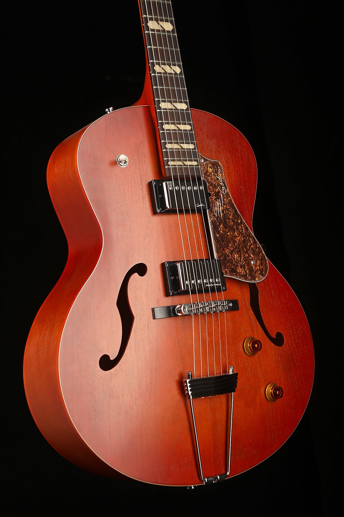 Godin 5th Avenue Jumbo HB 'Memphis Sun' Archtop Electric Guitar ...