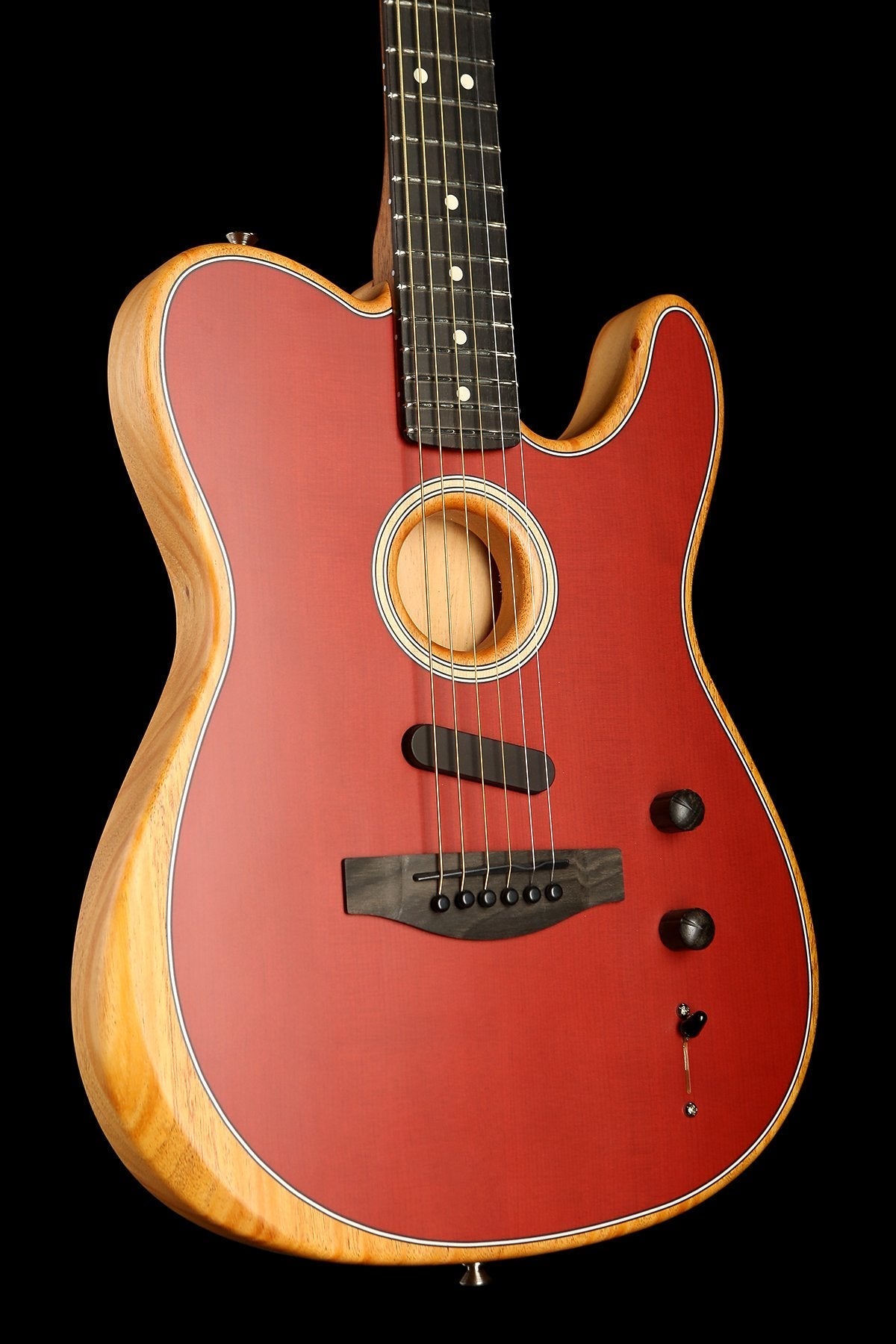 Fender American Acoustasonic Telecaster 'Crimson Red' Guitar