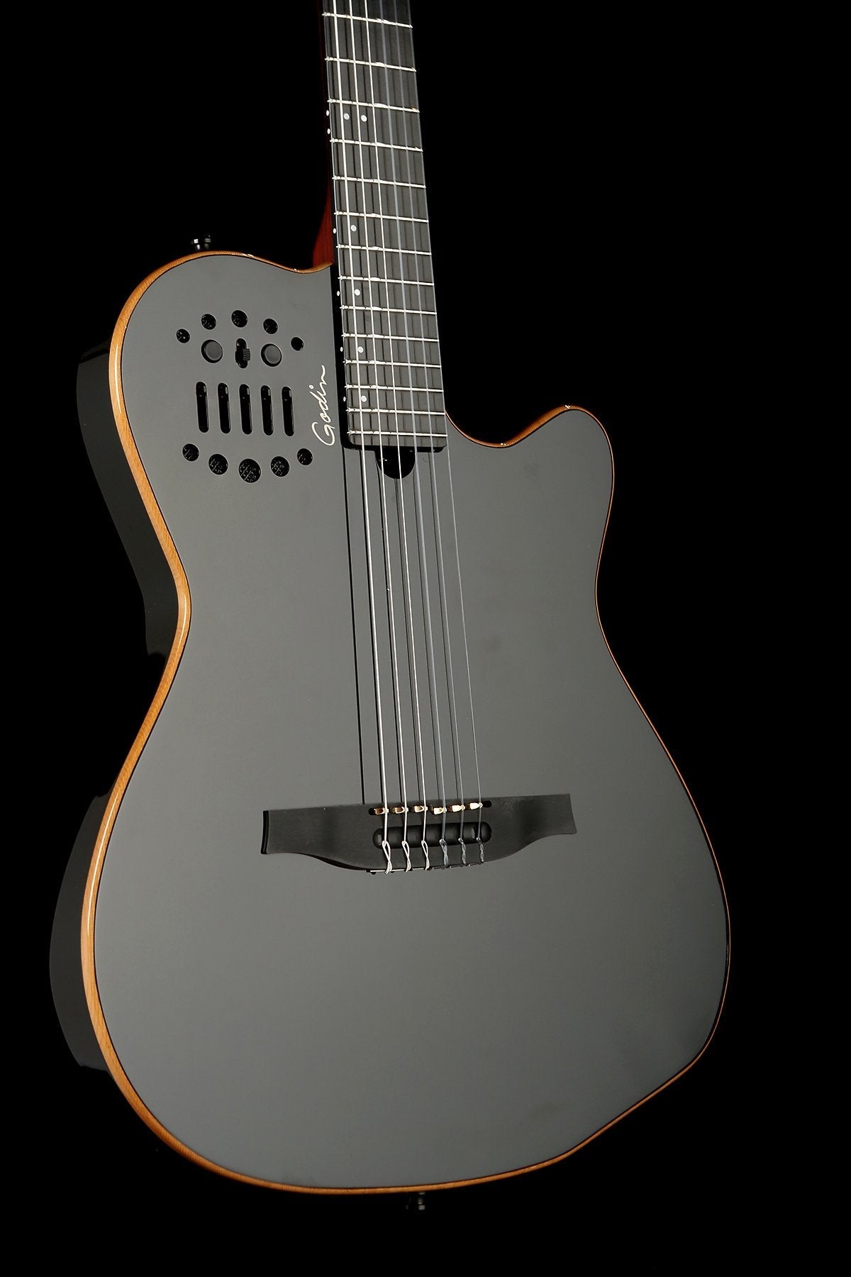 Godin ACS Model SA Slim Black Classical Hybrid Guitar - Acoustic 