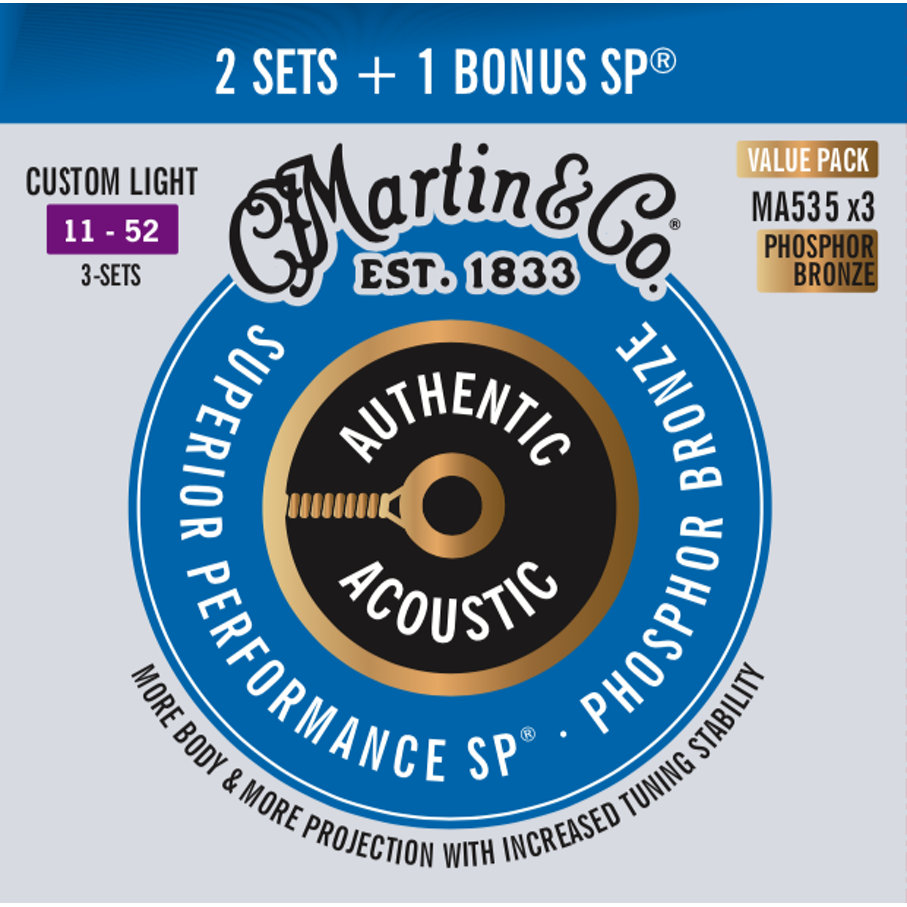 Martin authentic shop acoustic strings